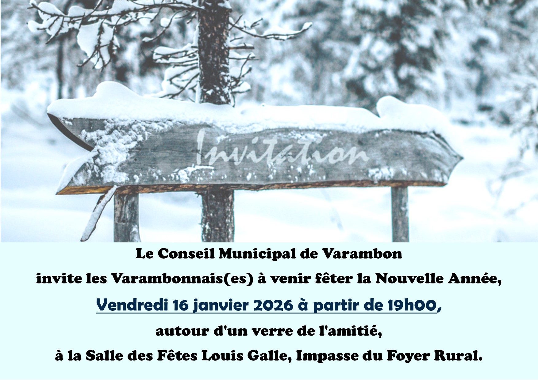 Invitation voeux 2026