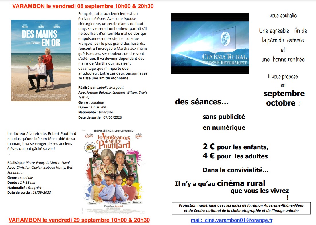 Programme sept complet