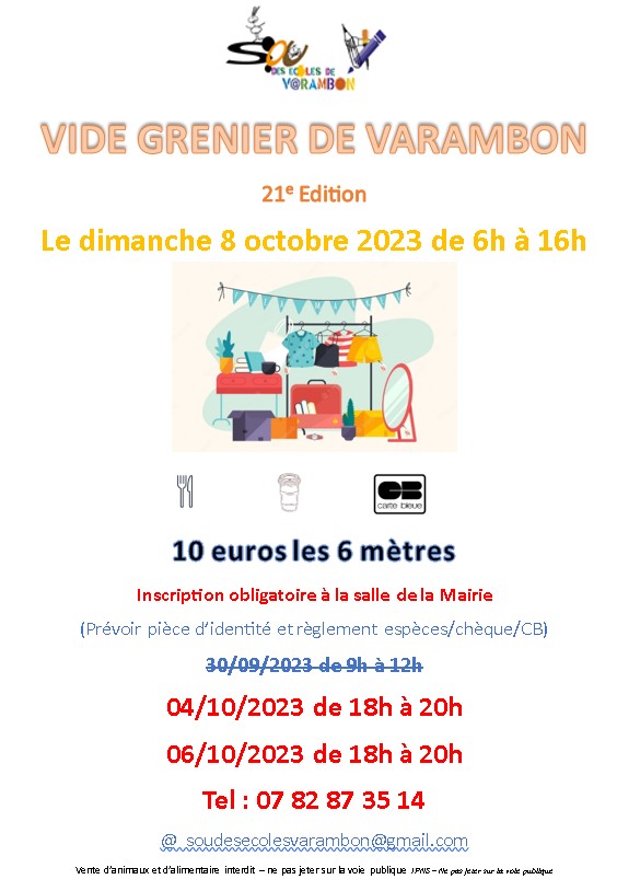 Flyer vide grenier 1