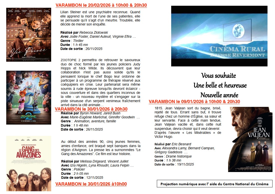 Programme janvier fevrier 2026